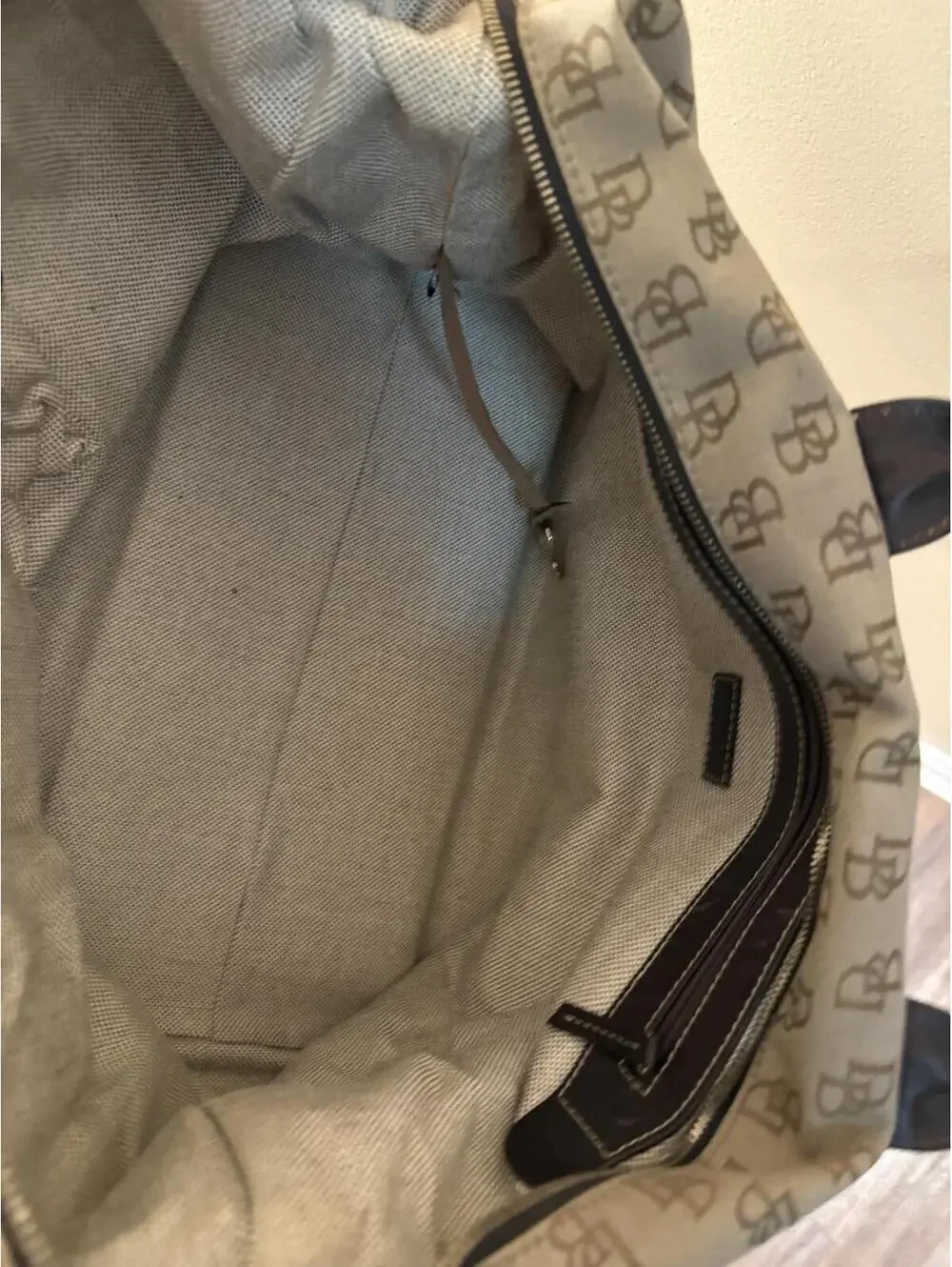Dooney & Bourke Monogram Canvas Weekender Satchel Bag